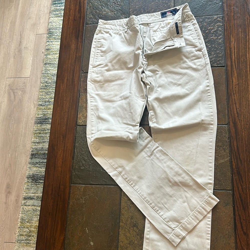 Khaki vineyard vines slim fit club pant, 32 x 32